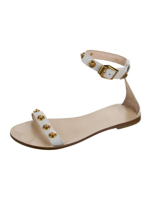 Versace Leather Studded Accents Sandals
