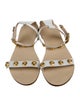 Versace Leather Studded Accents Sandals