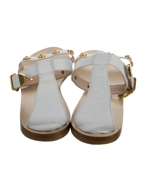 Versace Leather Studded Accents Sandals