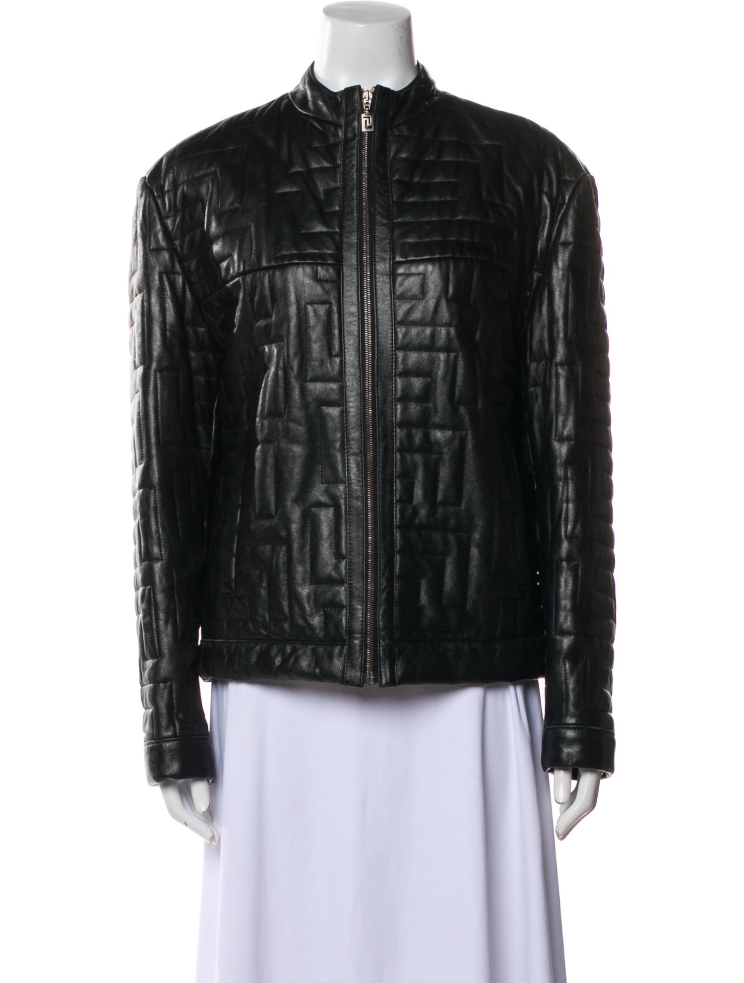 V2 Versace Classic Vintage 1990's Moto Jacket