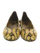 Versace Leather Printed Flats