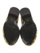 Versace Leather Printed Flats