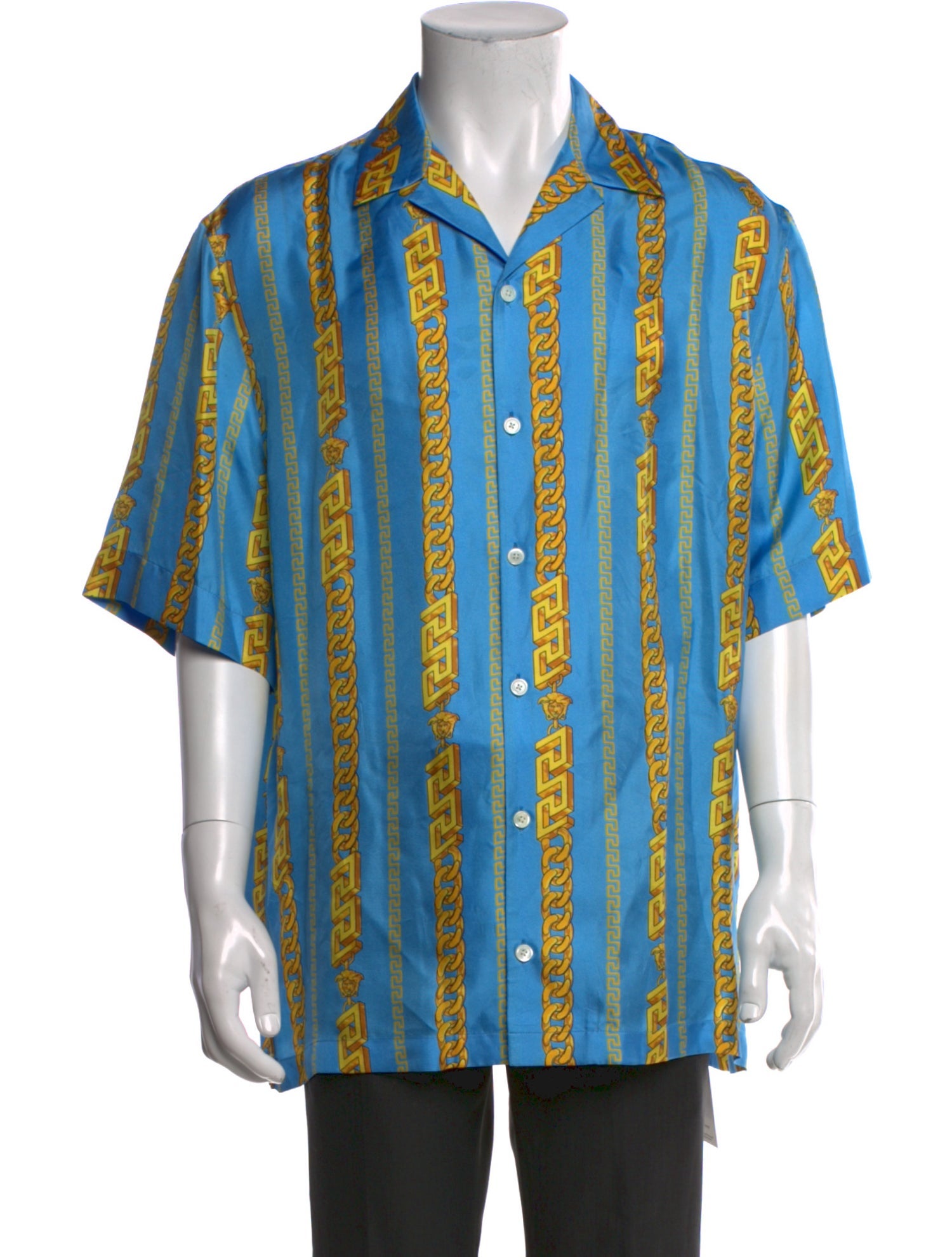 Versace Silk Striped Shirt