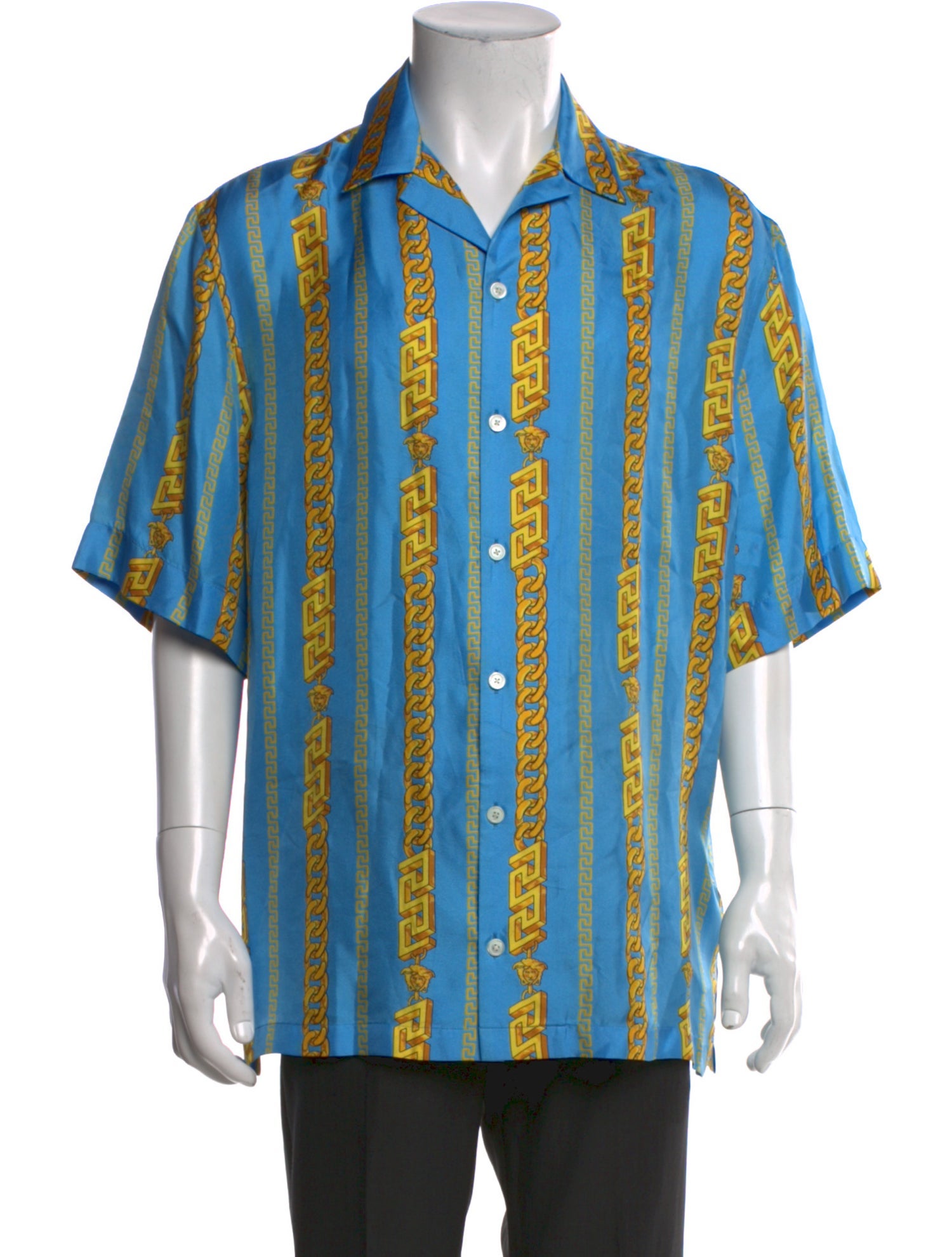 Versace Silk Striped Shirt