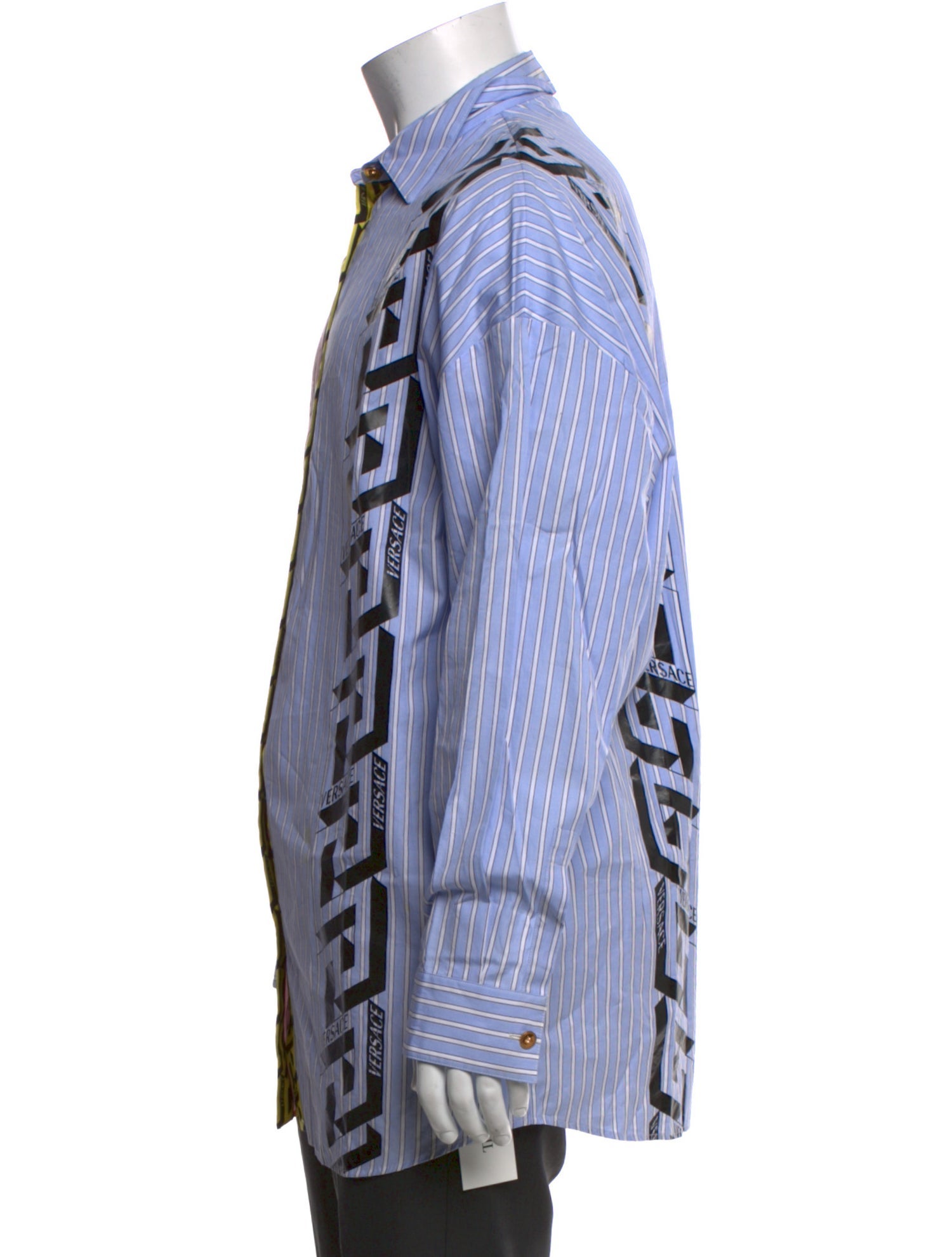 Versace Silk Striped Dress Shirt