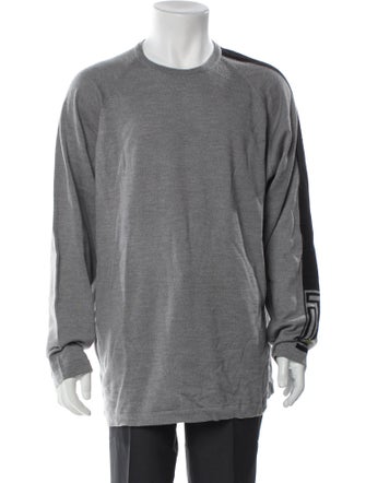 V2 Versace Classic Virgin Wool Crew Neck Pullover