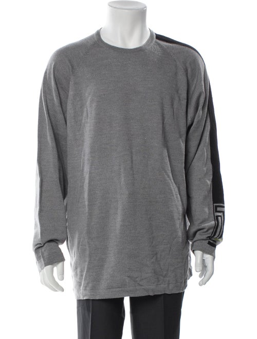 V2 Versace Classic Virgin Wool Crew Neck Pullover