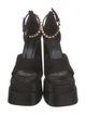 Versace Satin Crystal Embellishments Sandals