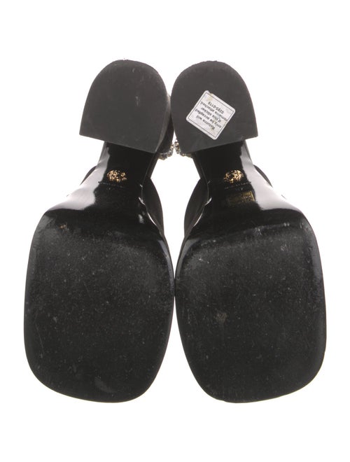 Versace Satin Crystal Embellishments Sandals