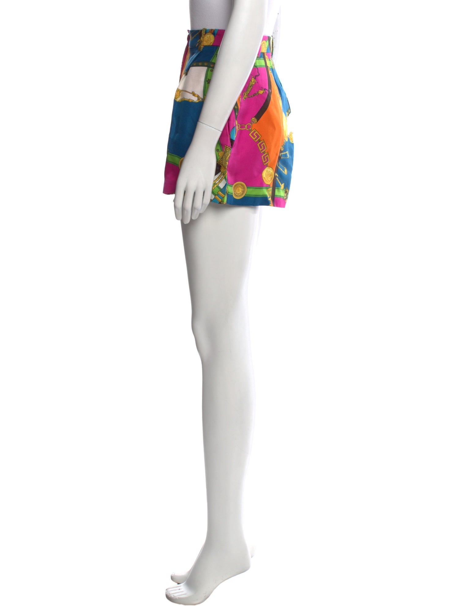 Versace Silk Mini Shorts