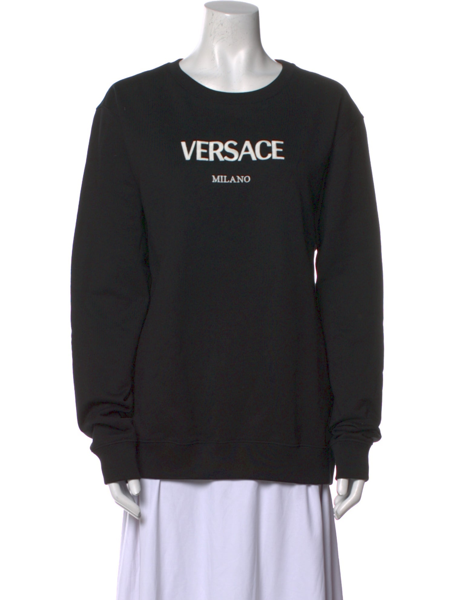 Versace Graphic Print Crew Neck Sweatshirt