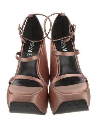 Versace Medusa Insignia Satin Sandals