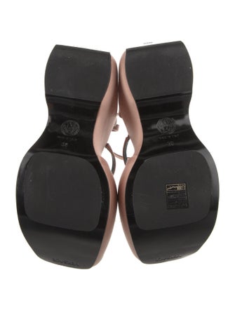 Versace Medusa Insignia Satin Sandals