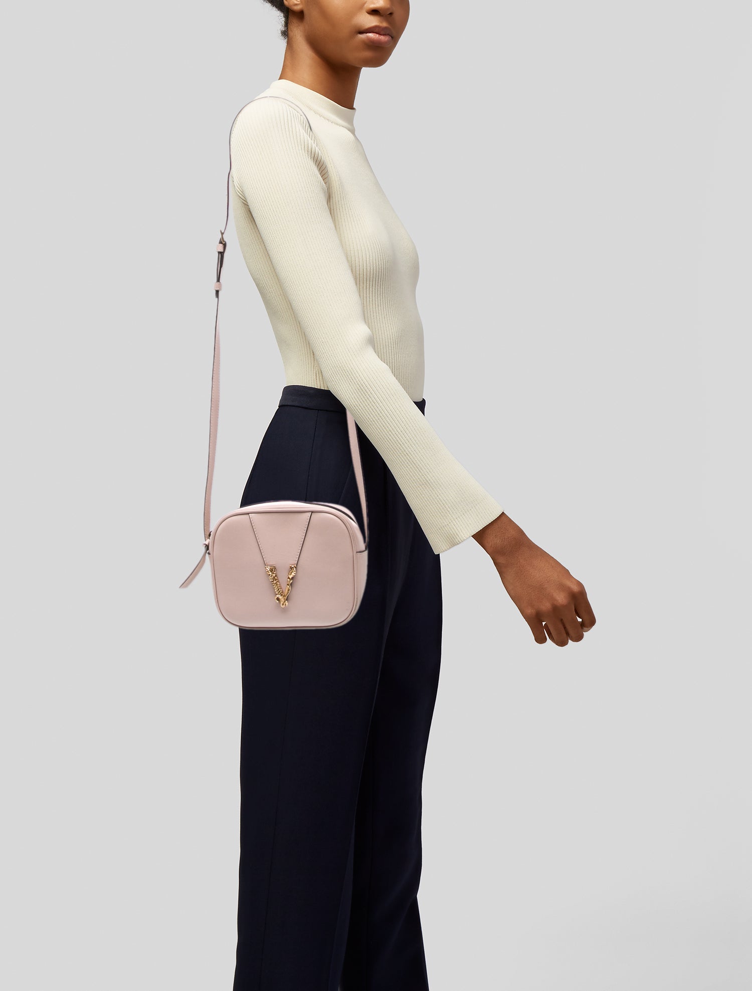 Versace Leather Crossbody Bag