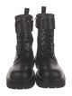 Versace Jeans Couture Leather Combat Boots