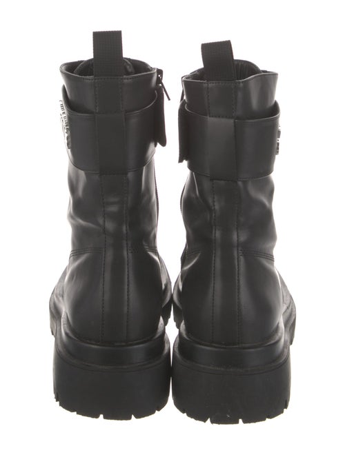 Versace Jeans Couture Leather Combat Boots