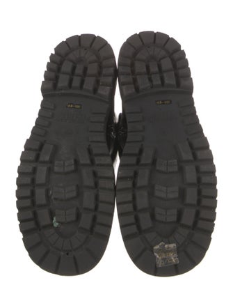 Versace Jeans Couture Leather Combat Boots