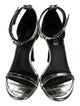 Versace Medusa Insignia Embossed Leather Sandals