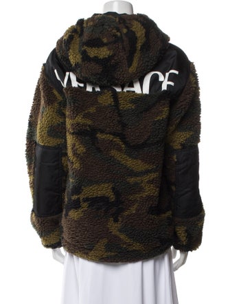 Versace Printed Faux Fur Jacket