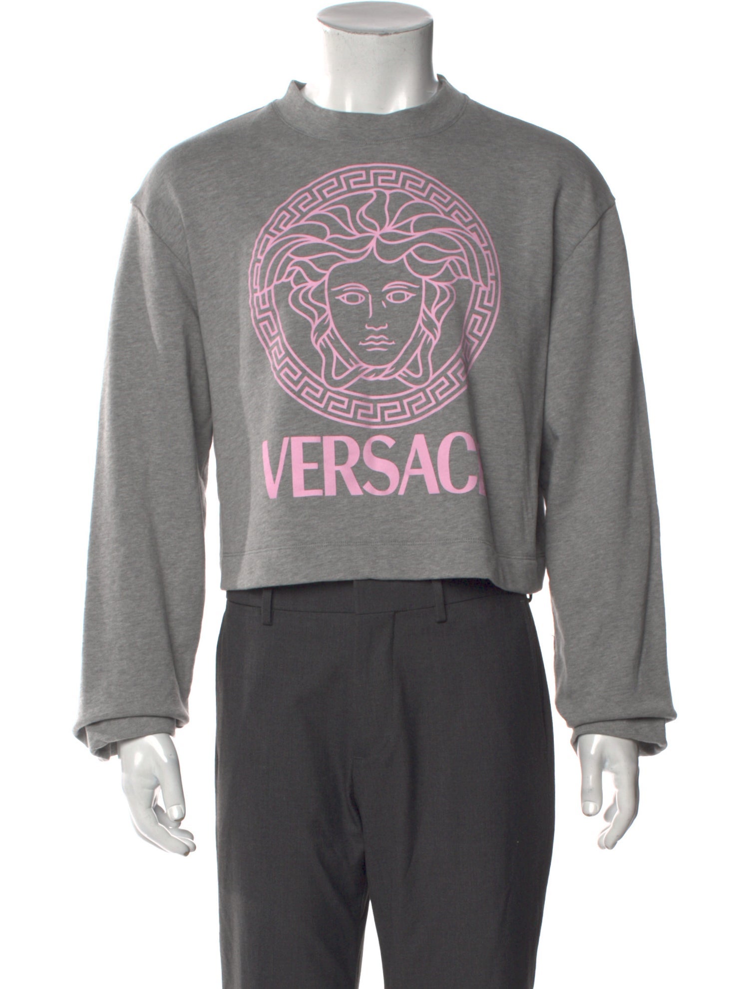 Versace Graphic Print Crew Neck Sweatshirt