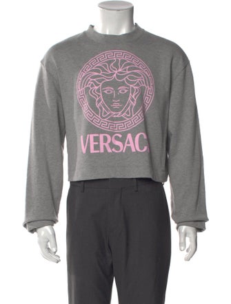Versace Graphic Print Crew Neck Sweatshirt