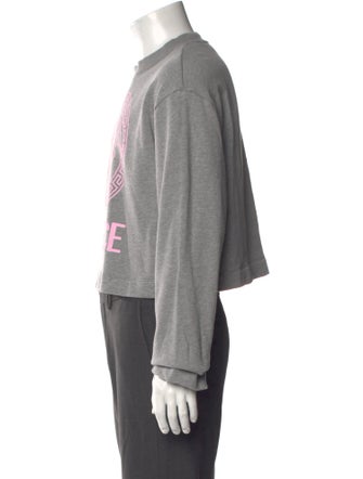 Versace Graphic Print Crew Neck Sweatshirt