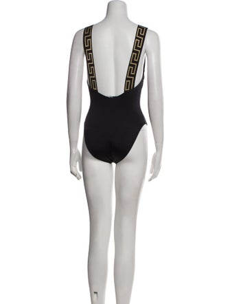 Versace Grosgrain Trim One-Piece