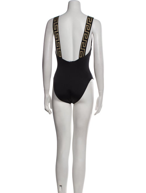 Versace Grosgrain Trim One-Piece
