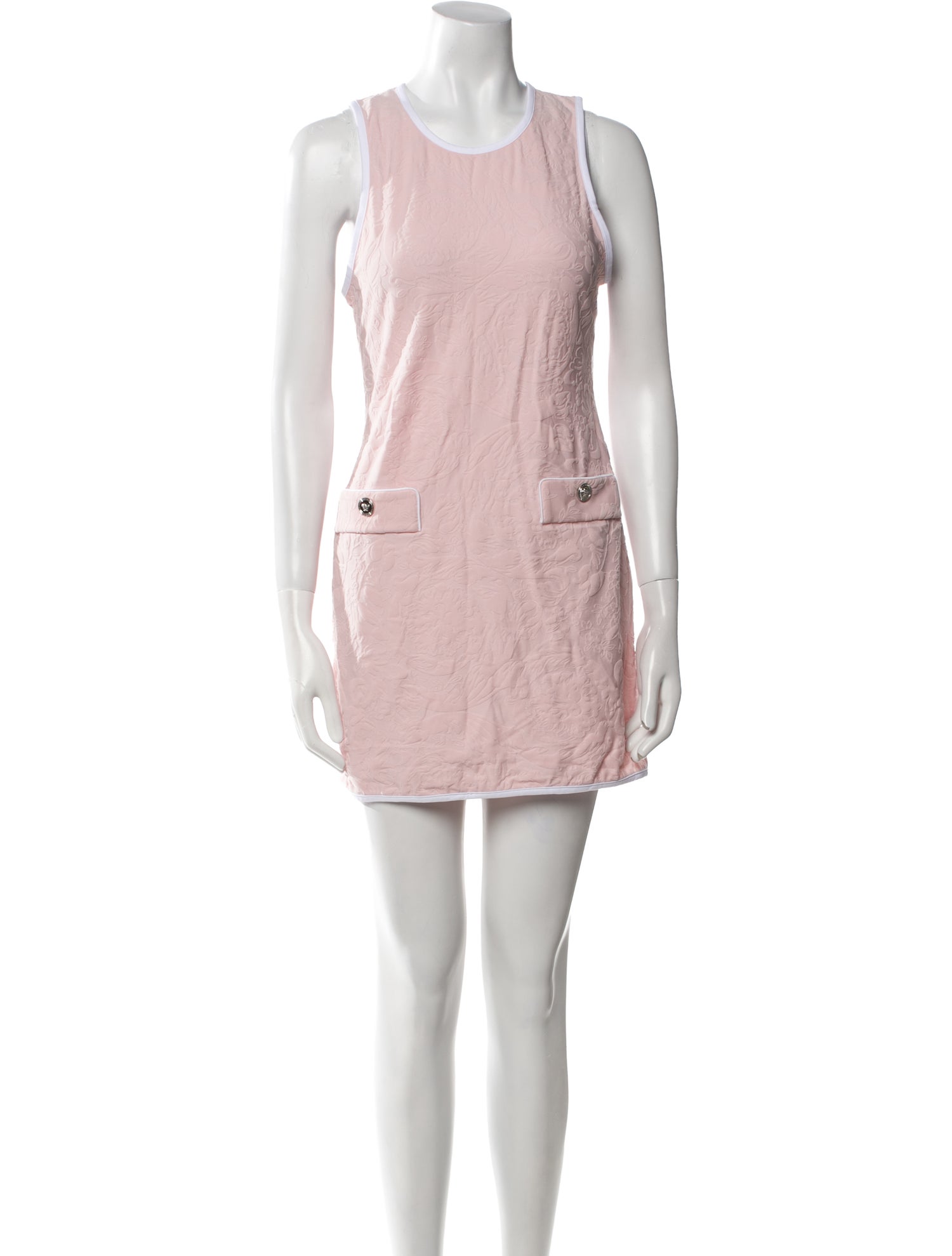 Versace Scoop Neck Mini Dress w/ Tags