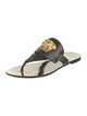 Versace Medusa Insignia Leather Slides