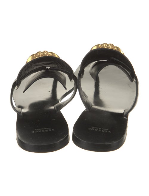 Versace Medusa Insignia Leather Slides