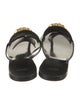 Versace Medusa Insignia Leather Slides