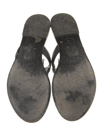 Versace Medusa Insignia Leather Slides