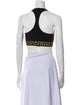 Versace Graphic Print Halterneck Crop Top