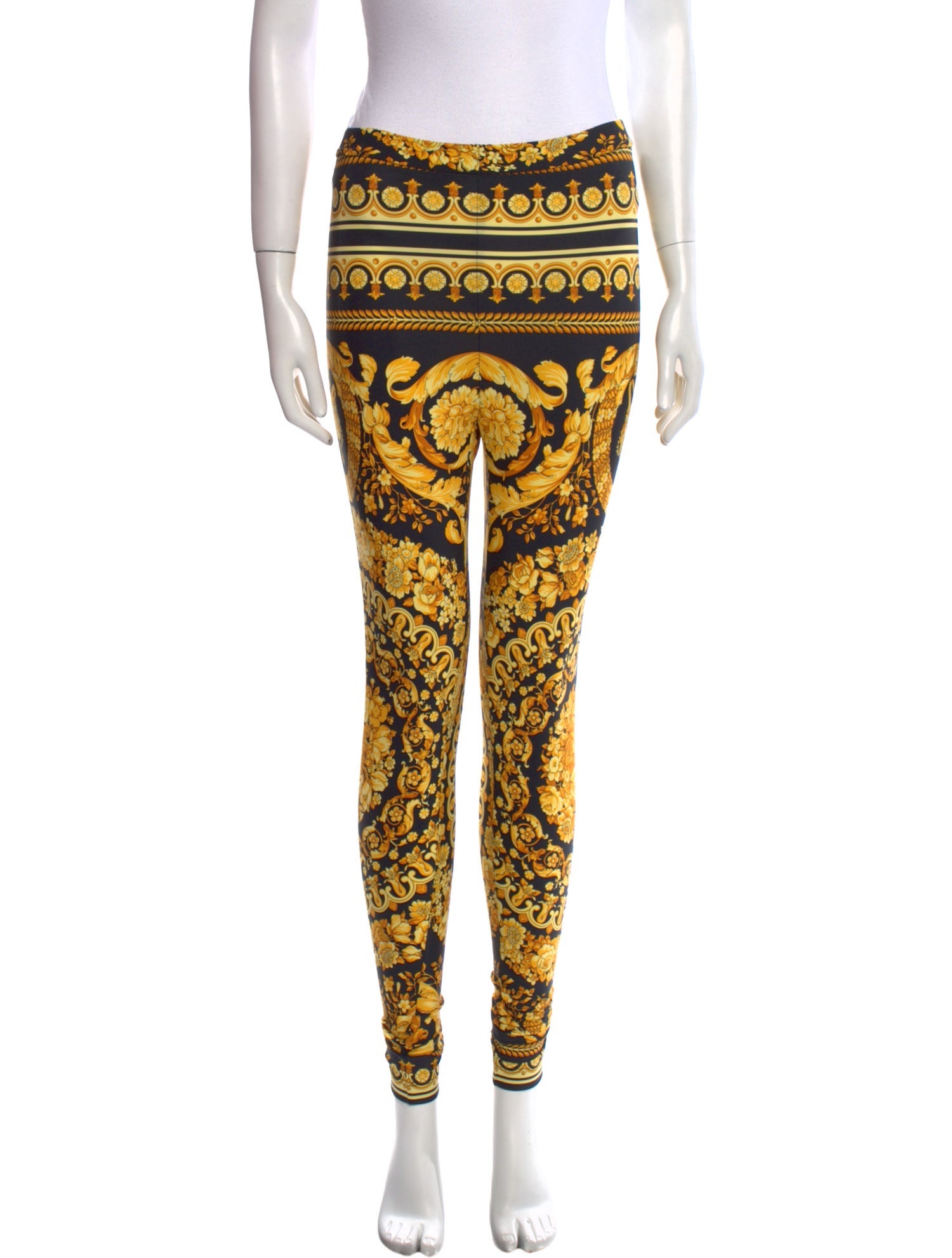 Versace Nylon Skinny Leg Pants