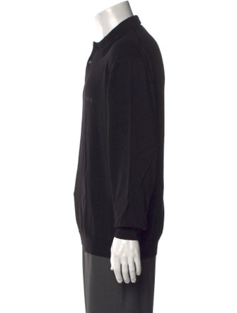 Versace Jeans Couture Medusa Insignia Merino Wool Polo Sweater