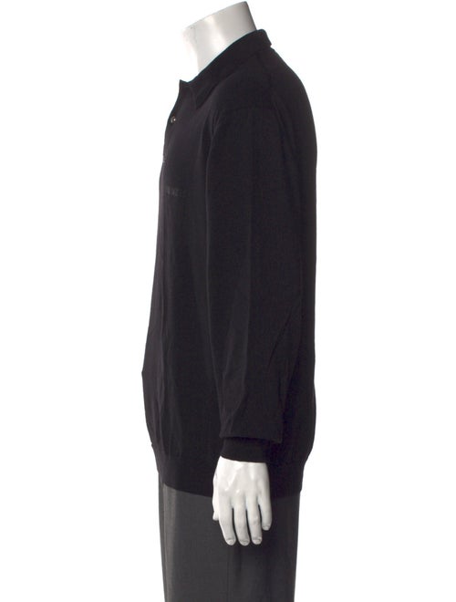 Versace Jeans Couture Medusa Insignia Merino Wool Polo Sweater