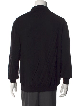 Versace Jeans Couture Medusa Insignia Merino Wool Polo Sweater