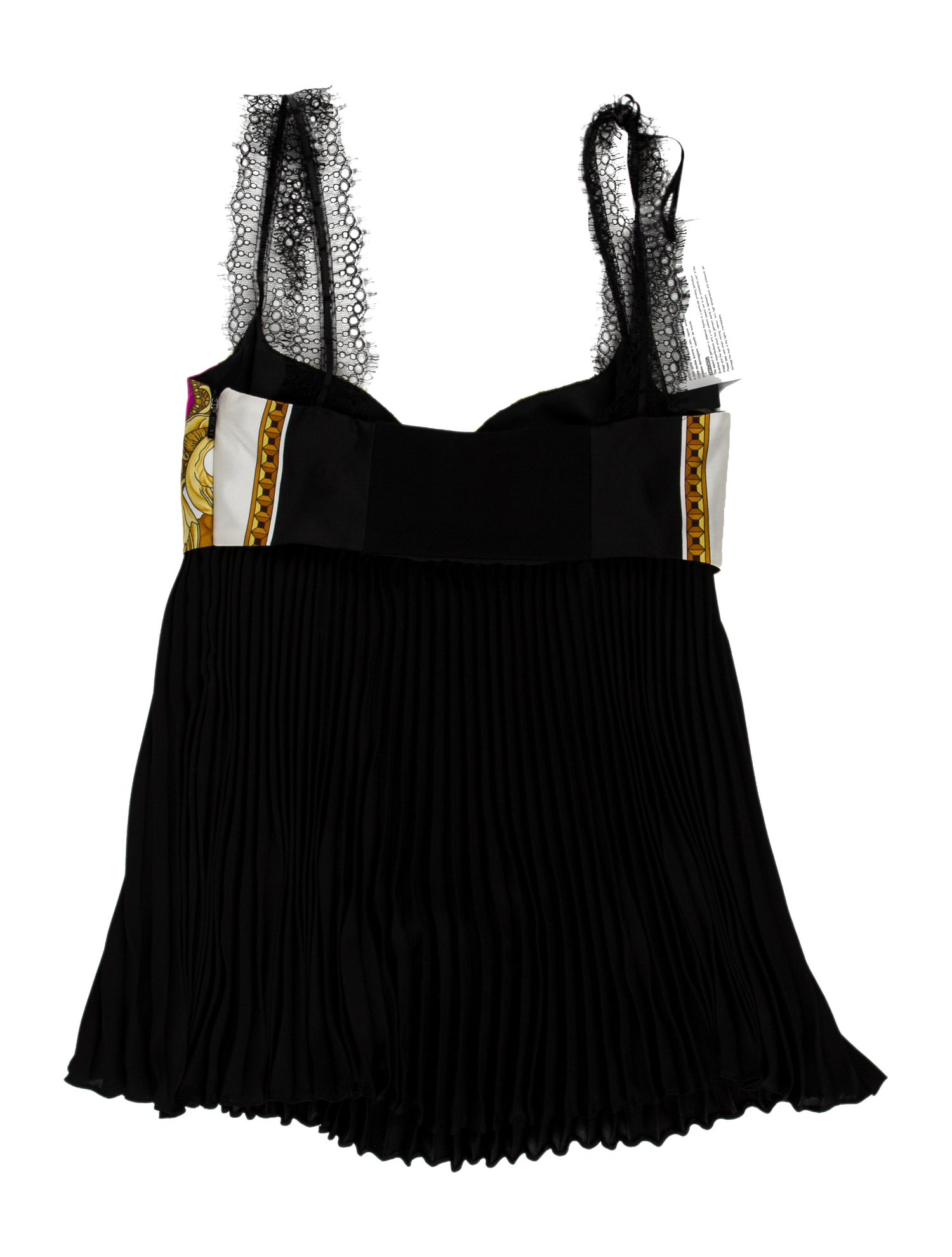 Versace Silk Printed Crop Top