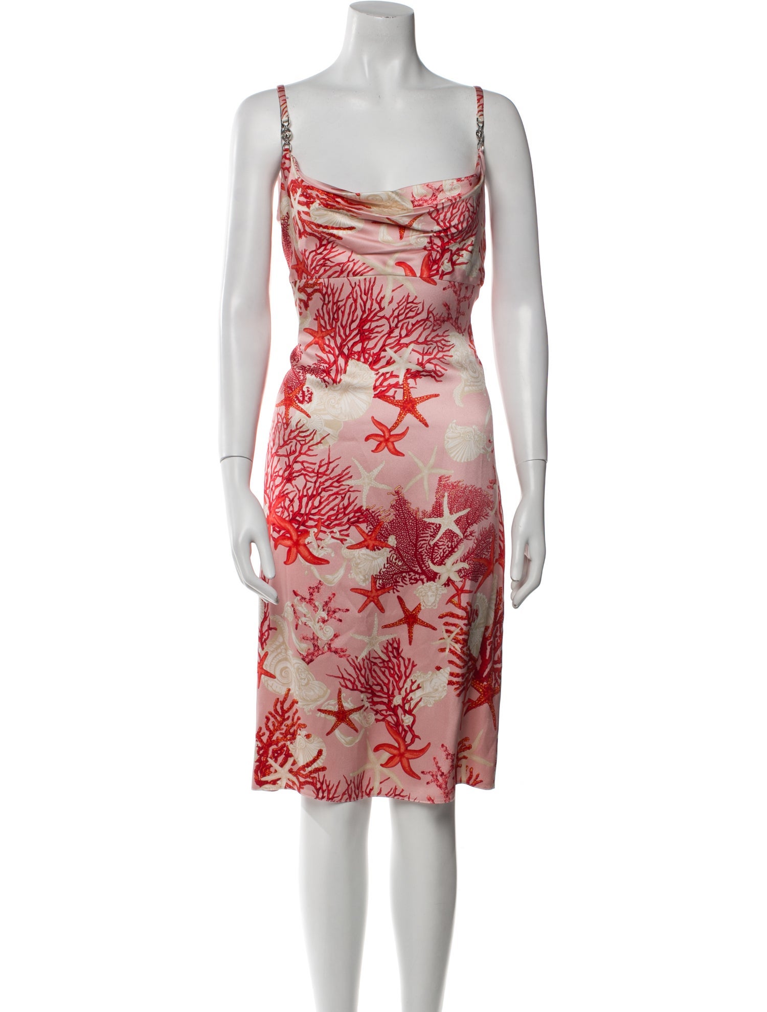 Versace Silk Midi Length Dress w/ Tags