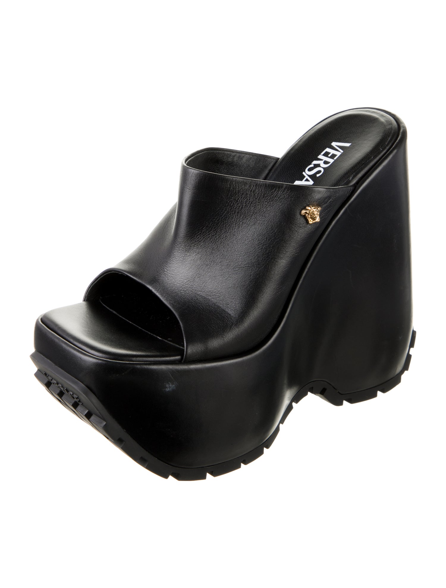 Versace Leather Slides