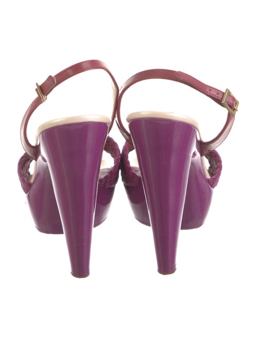 Versace Leather Slingback Sandals