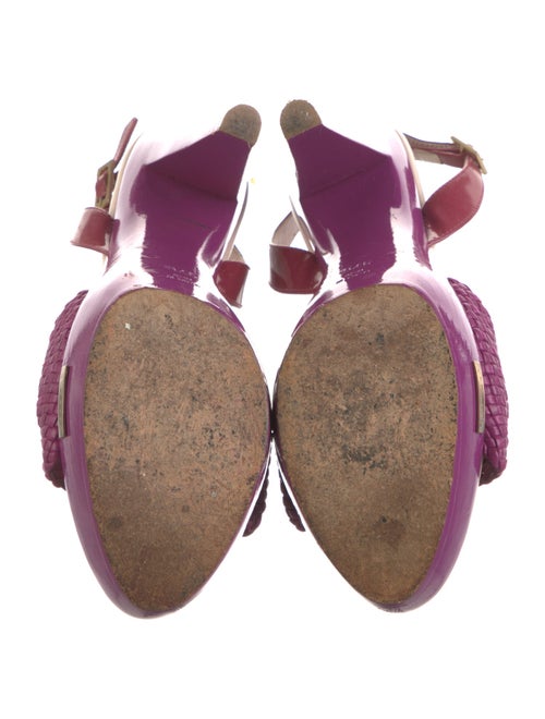 Versace Leather Slingback Sandals