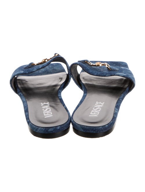 Versace Denim Printed Slides
