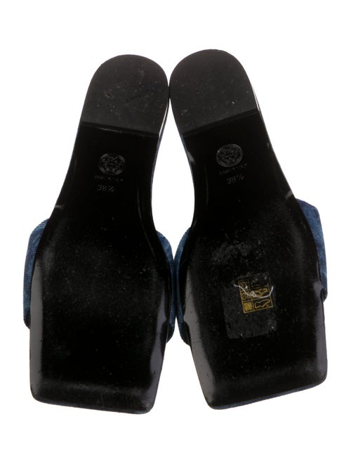 Versace Denim Printed Slides