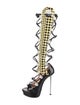 Versace Patent Leather Gladiator Sandals