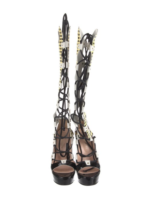 Versace Patent Leather Gladiator Sandals
