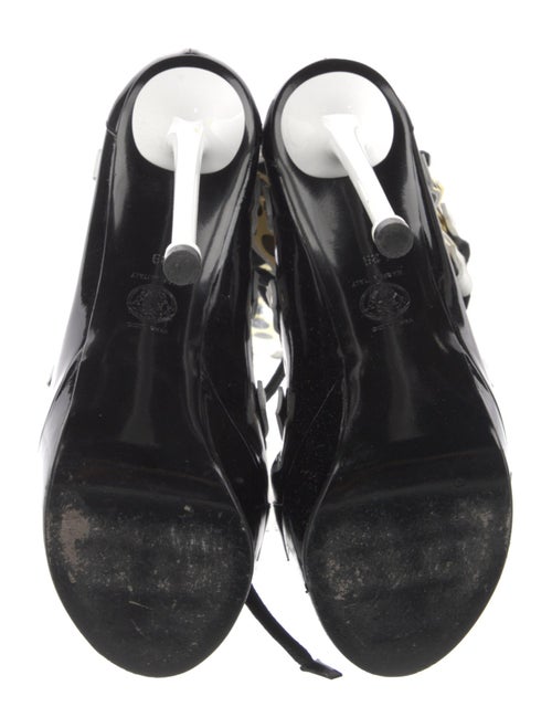 Versace Patent Leather Gladiator Sandals