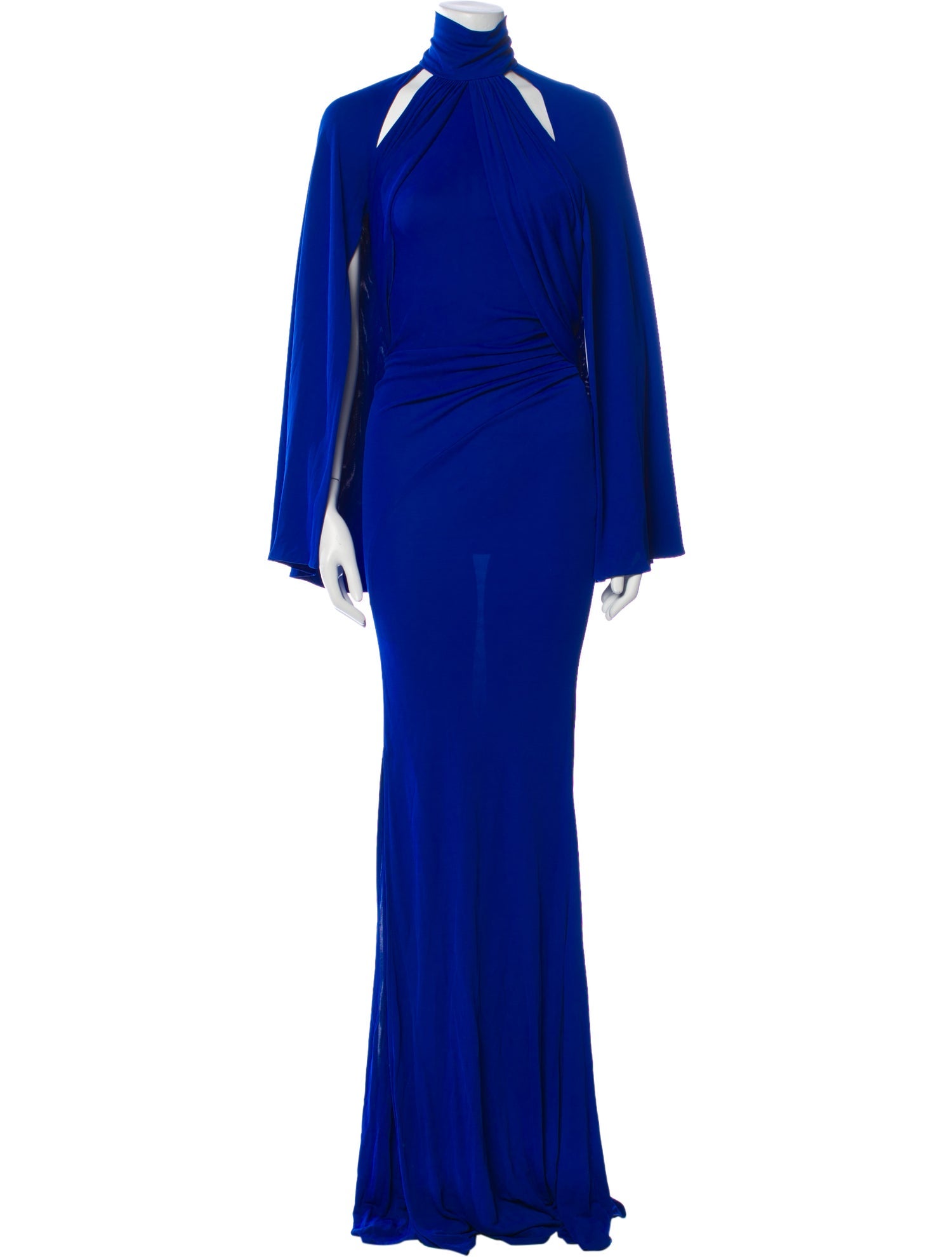 Versace Mock Neck Long Dress