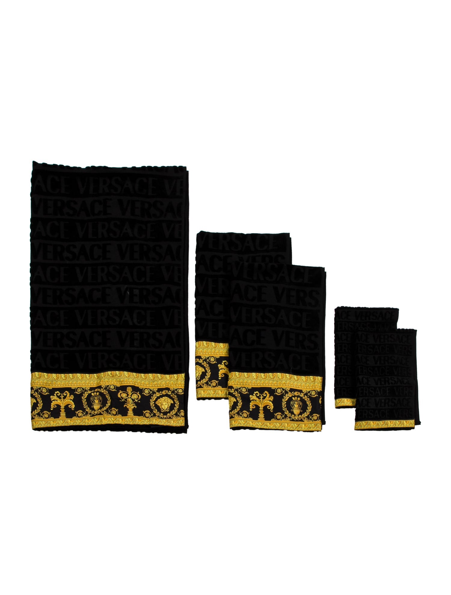 Versace 5-Piece I ♡ Baroque Bath Towel Set